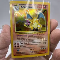 1999 Pokemon Base Set Charizard 4/102 Holo Rare Wizards of the Coast WOTC - Image 1