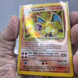 1999 Pokemon Base Set Charizard 4/102 Holo Rare Wizards of the Coast WOTC - Image 4