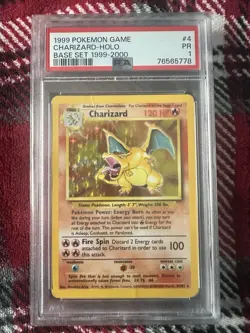 Pokemon Charizard 4/102 Base Set Holo Card 1999-2000 4th Print - Image 1