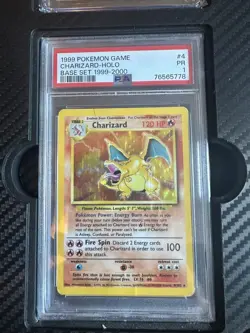 Pokemon Charizard 4/102 Base Set Holo Card 1999-2000 4th Print - Image 3