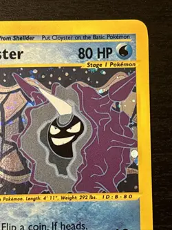 Cloyster 8/165 Expedition Holo Rare Cosmos WOTC E Series Pokemon Card Nm(-) - Image 3