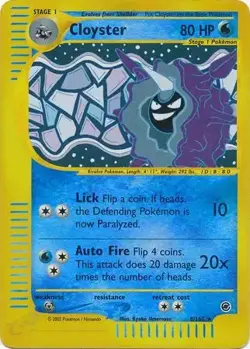 Cloyster - 8/165 - Pokemon Expedition Reverse Holo Rare Card NM - Image 1
