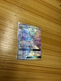Pokemon TCG Alolan Ninetales GX Full Art Shiny SV53/SV94 Hidden Fates - Image 1
