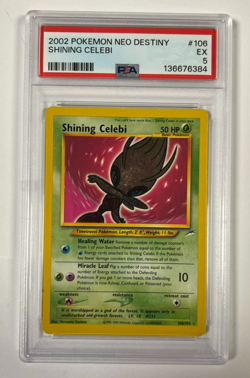 2002 Pokemon Neo Destiny Shining Celebi 106/105 PSA 5 - Image 1