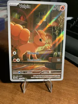 Vulpix 138/132 Me01: Mega Evolution Holo Illustration Rare Pokemon TCG - Image 1