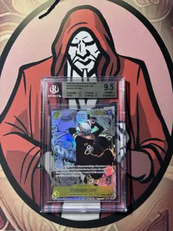 One Piece TCG Trafalgar Law MANGA OP10-119 English BGS 9.5 Quad + GEM MINT ! - Image 1