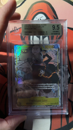One Piece TCG Trafalgar Law MANGA OP10-119 English BGS 9.5 Quad + GEM MINT ! - Image 2