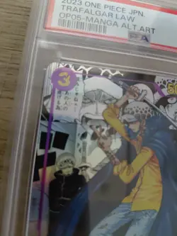 2023 One Piece Op05 EN #069 Trafalgar Law Manga Alternate Art PSA 9 JP - Image 3