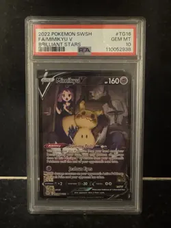 Pokemon TCG Mimikyu V TG16/TG30 Brilliant Stars PSA 10 GEM MINT - Image 1