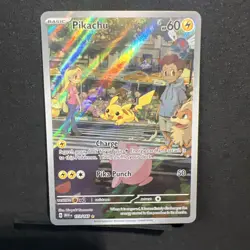 2023 Pokemon SV 151 Mew En Pikachu Illustration Rare Full Art 173/165 - Image 1