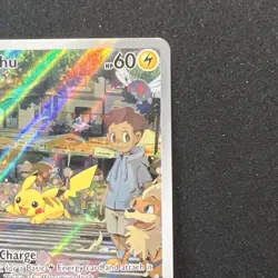 2023 Pokemon SV 151 Mew En Pikachu Illustration Rare Full Art 173/165 - Image 4