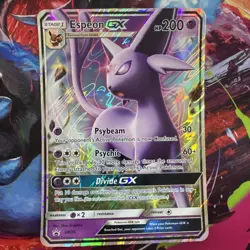 Espeon GX SM35 Holo Rare JUMBO Black Star Promo Vintage Pokemon Cards TCG LP - Image 1