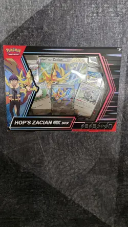 Pokemon TCG: Hop’s Zacian Ex Box (4 Packs+) NEW/ SEALED/ UNOPENED - Image 1