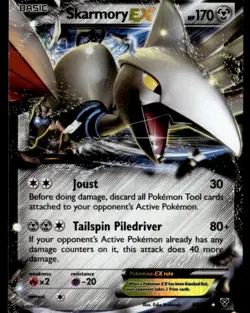 Skarmory EX Ultra Rare XY Base Set 80/146 MP Pokemon TCG - Image 1
