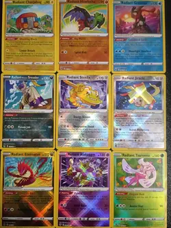 X9 Radiant Pokemon Cards See Pictures All Near Mint Condition mixed lot - Image 1
