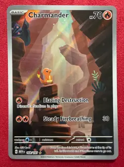 Charmander 168/165 Scarlet & Violet 151 Illustration Rare Pokemon Card TCG - Image 1