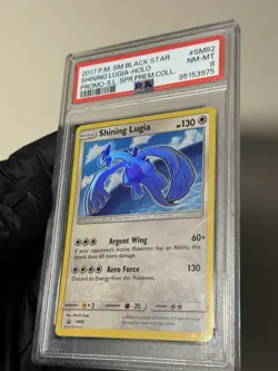 PSA 8 Shining LUGIA #SM82 2017 POKEMON SM BLACK STAR PROMO SHINING - Image 2