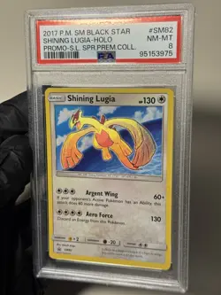 PSA 8 Shining LUGIA #SM82 2017 POKEMON SM BLACK STAR PROMO SHINING - Image 4