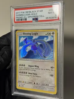 PSA 8 Shining LUGIA #SM82 2017 POKEMON SM BLACK STAR PROMO SHINING - Image 5
