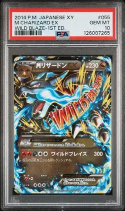 M Charizard EX PSA 10 055/080 XY2 Wild Blaze 1st ED Japanese Pokemon Card - Image 1