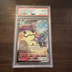 Pokemon Mimikyu VMAX Holo Ultra Rare TG17/TG30 Brilliant Stars PSA 10 2022 - Image 1
