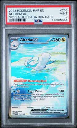 PSA 9 Altaria EX 253/182 - Paradox Rift Pokemon TCG Special IR 2023 - MINT - Image 1