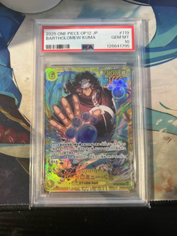 One Piece CCG Bartholomew Kuma OP12-119 Legacy of The Master Japanese PSA 10 - Image 1