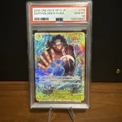 One Piece CCG Bartholomew Kuma OP12-119 Legacy of The Master Japanese PSA 10 - Image 1
