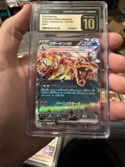 2023 Pokemon Shiny Treasure Ex #115/190 Charizard Ex Holo CGC 10 PRISTINE - Image 1