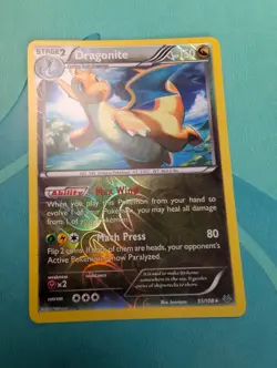 Dragonite 51/108 Roaring Skies Reverse Holo Rare Pokemon TCG NM - Image 1