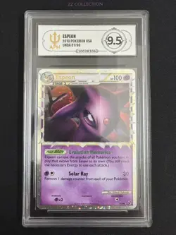 2010 Pokemon USA Heartgold & Soulsilver Espeon Undaunted 81/90 Holo APH 9.5 -XBZ - Image 1