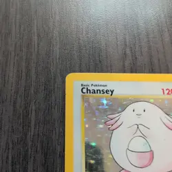 Chansey 3/102 Base Set Pokemon Card Holo Rare NM - Image 3