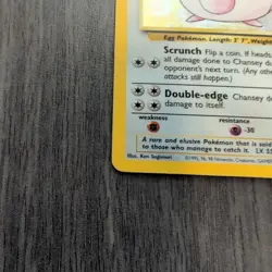 Chansey 3/102 Base Set Pokemon Card Holo Rare NM - Image 5