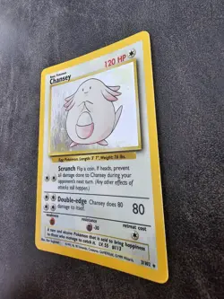 Pokemon Card Chansey 3/102 Holo - Base Set Original 1999 WOTC Rare - Near Mint - Image 3