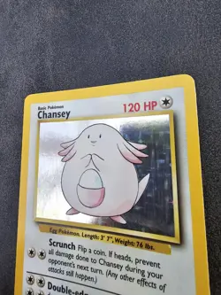 Pokemon Card Chansey 3/102 Holo - Base Set Original 1999 WOTC Rare - Near Mint - Image 4