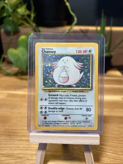 Chansey 3/102 Base Set Holo Rare Vintage WOTC Pokemon Card 1999 - Image 4