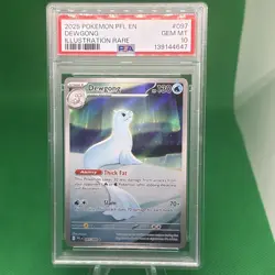 2025 POKEMON PFL EN-PHANTASMAL FLAMES ILLUSTRATION RARE #097 DEWGONG PSA 10 - Image 1