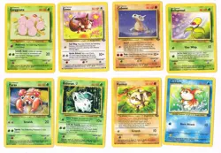 POKEMON VINTAGE TEAM JUNGLE SET bundle of 8 cards. (GTF#13) - Image 1
