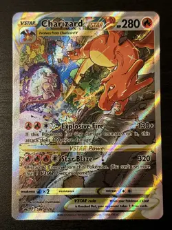 Pokemon TCG Charizard VSTAR SWSH262 Holo Black Star Promo Card Nm - Image 1