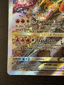 Pokemon TCG Charizard VSTAR SWSH262 Holo Black Star Promo Card Nm - Image 5