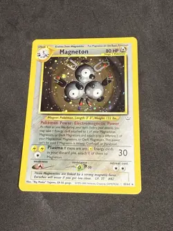 Magneton 10/64 Neo Revelation Holo Pokemon TCG Vintage LP-MP - Image 2