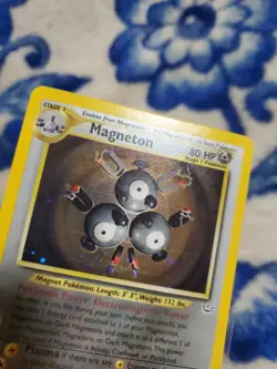LP Pokemon TCG Magneton Holo Rare 10/64 Neo Revelation Unlimited - Image 2