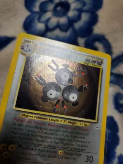 LP Pokemon TCG Magneton Holo Rare 10/64 Neo Revelation Unlimited - Image 4