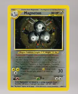 Magneton 10/64 Neo Revelation Holo Pokemon TCG Vintage LP - Image 1