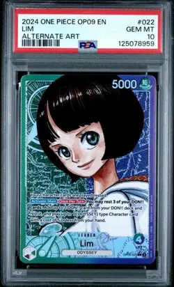 Lim OP09-022 One Piece Emperors in the New World Alt Art - PSA 10 - Image 1