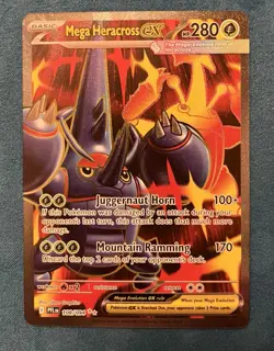 Mega Heracross EX 108/094 Ultra Rare Pokemon TCG Phantasmal Flames NM - Image 1