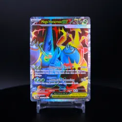Mega Heracross EX 108/094 - Pokemon TCG Phantasmal Flames-NM Ultra Rare FULL ART - Image 1