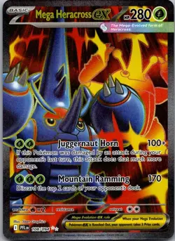 Pokemon TCG Mega Heracross ex Ultra Rare ME02: Phantasmal Flames 108/094 NM - Image 1