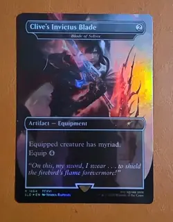 NM Rainbow Foil Clive's Invictus Blade (Blade of Selves) SLD #1864 Final Fantasy - Image 1