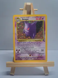 Gengar 5/62 Pokemon Card TCG Fossil Unlimited Holo - Image 1